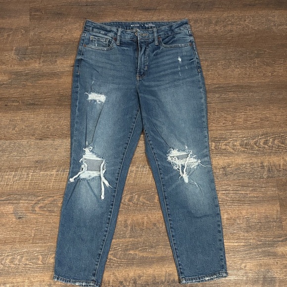 Old Navy Denim - Old Navy Blue Distressed Boyfriend Jeans